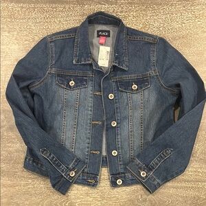 NWT Place Blue Jean Jacket Timeless Trucker Style Girls 14/16